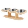 Gamelle 3 en 1 pour Chat – Bols Inclinés & Support Bois 🐾