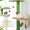 Arbre à Chat 5 Niveaux – Tour Cactus du Sol au Plafond PawsFectly