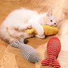 Jouets Poissons à la Cataire pour Chat – Coussin Interactif 🐾🐟