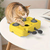 Jouet Puzzle Interactif pour Chat – Plateau avec Souris & Distributeur de Friandises🐾
