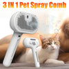 Brosse 3 en 1 à Vapeur pour Chat – Peigne Nettoyant, Démêlant & Anti-Perte de Poils 🐾