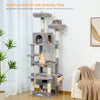 Arbre à Chat XXL – Griffoirs en Sisal, Hamac Spacieux, Plates-formes Rembourrées & Condos pour Chats d’Intérieur 🐾