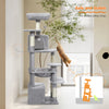 Arbre à Chat XXL – Griffoirs en Sisal, Hamac Spacieux, Plates-formes Rembourrées & Condos pour Chats d’Intérieur 🐾
