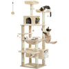 Arbre à Chat XXL – Griffoirs en Sisal, Hamac Spacieux, Plates-formes Rembourrées & Condos pour Chats d’Intérieur 🐾