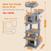 Arbre à Chat XXL – Griffoirs en Sisal, Hamac Spacieux, Plates-formes Rembourrées & Condos pour Chats d’Intérieur 🐾