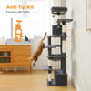 Arbre à Chat XXL – Griffoirs en Sisal, Hamac Spacieux, Plates-formes Rembourrées & Condos pour Chats d’Intérieur 🐾