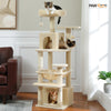 Arbre à Chat XXL – Griffoirs en Sisal, Hamac Spacieux, Plates-formes Rembourrées & Condos pour Chats d’Intérieur 🐾