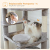 Arbre à Chat XXL – Griffoirs en Sisal, Hamac Spacieux, Plates-formes Rembourrées & Condos pour Chats d’Intérieur 🐾