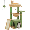 Arbre à Chat Compact – Condo, Hamac, Griffoirs & Échelle PawsFectly