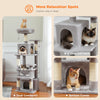 Arbre à Chat XXL – Griffoirs en Sisal, Hamac Spacieux, Plates-formes Rembourrées & Condos pour Chats d’Intérieur 🐾