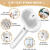 Brosse 3 en 1 à Vapeur pour Chat – Peigne Nettoyant, Démêlant & Anti-Perte de Poils 🐾